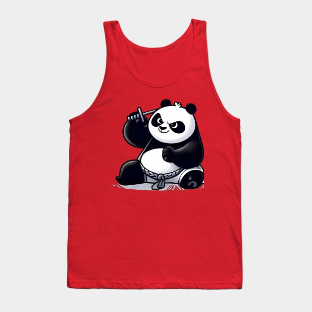 Kung Fu Panda T-shirt Tank Top by Pastew Stdio